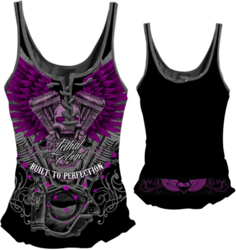V-Twin Skull Womens Tank Top
