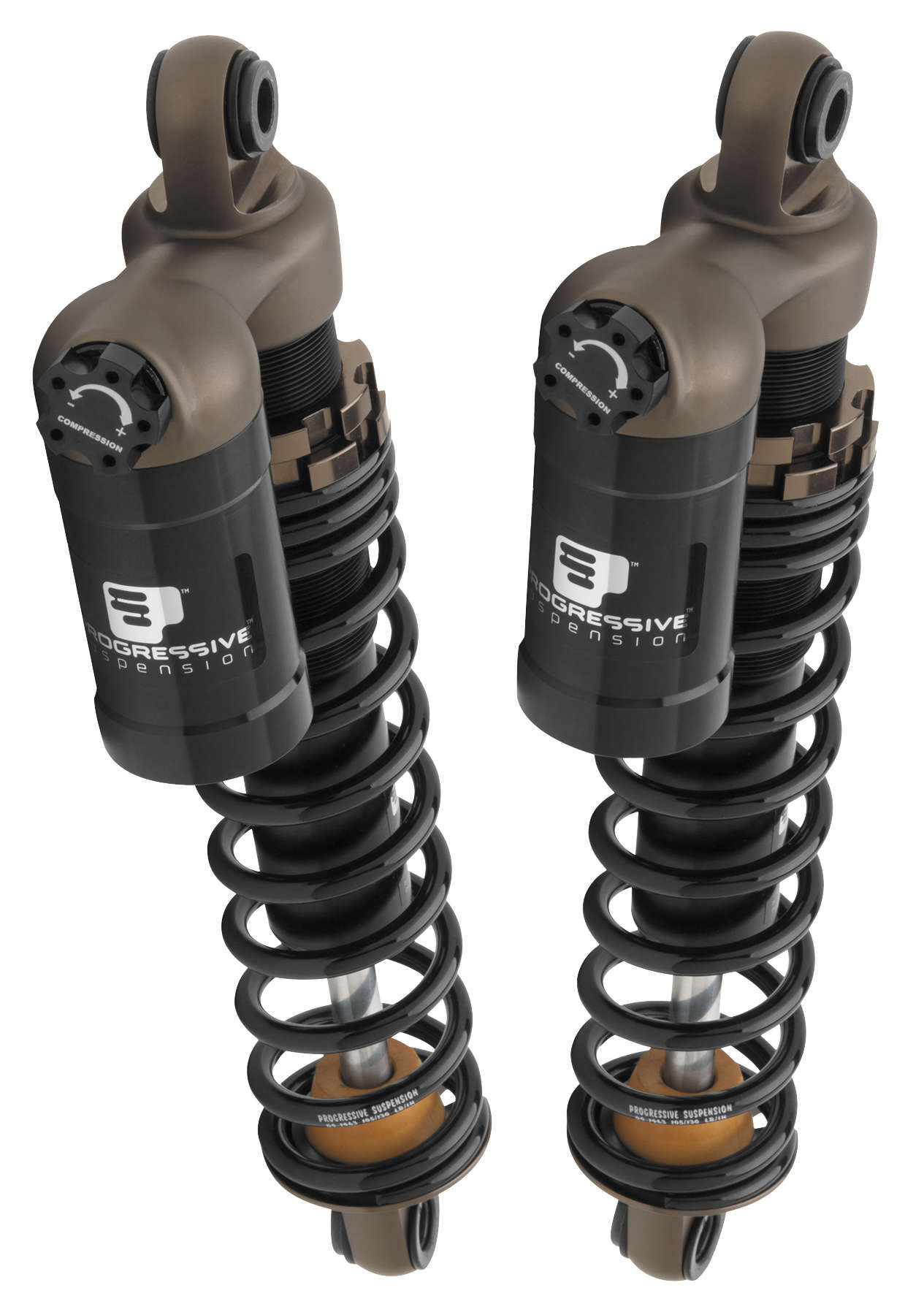 970 Series Piggyback Shocks - 12in. - Black