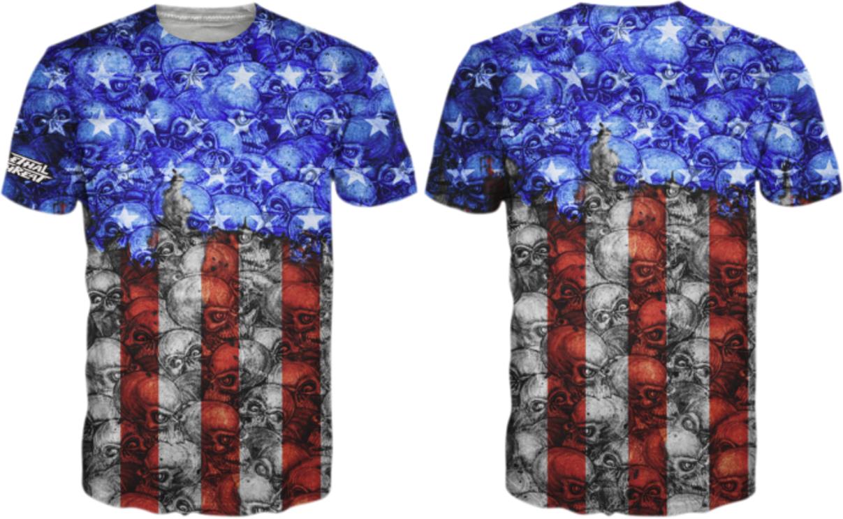 USA Skull Camo T-Shirt