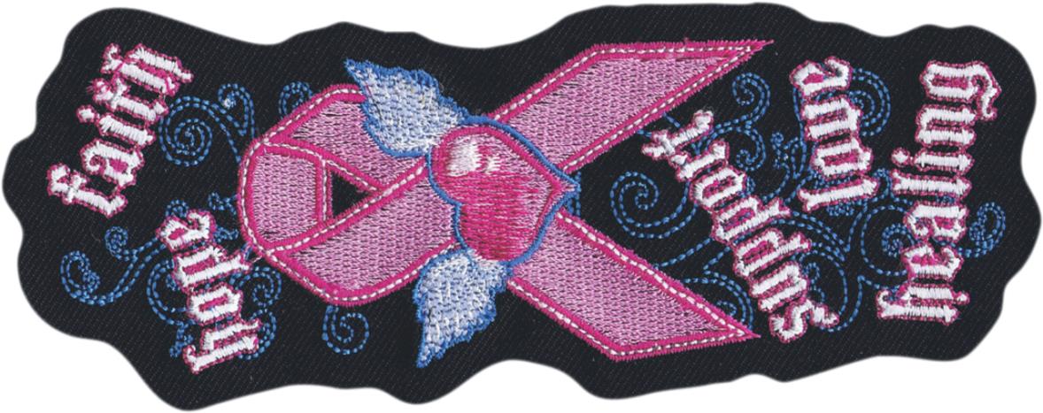 Cancer Hope Mini Embroidered Patch