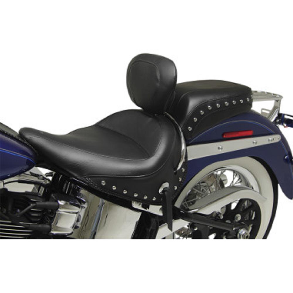 Rear Wide Solo Seat with Removable Backrest - Studded