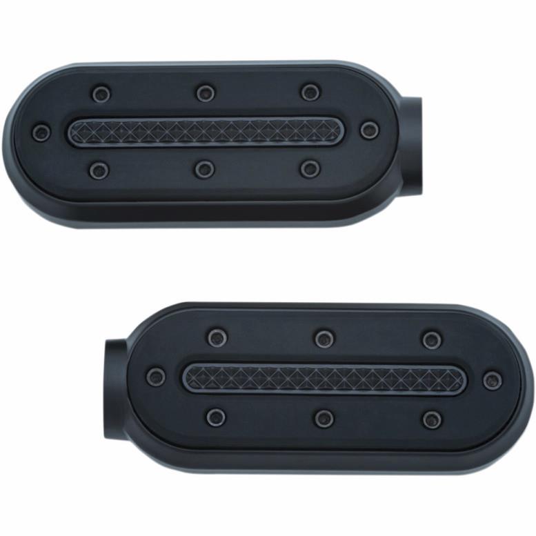 Heavy Industries Footpegs without Male Mounts - Satin Black