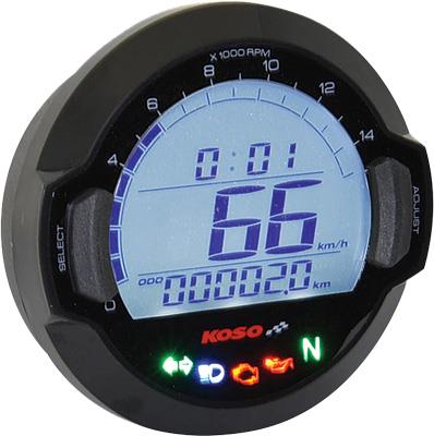 DL-03SR GP-Sytle Speedometer - Black Bezel