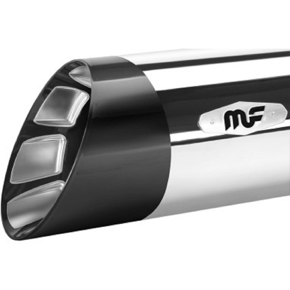 Hitman 4 1/2in. Slip-On - Chrome with Black End Cap