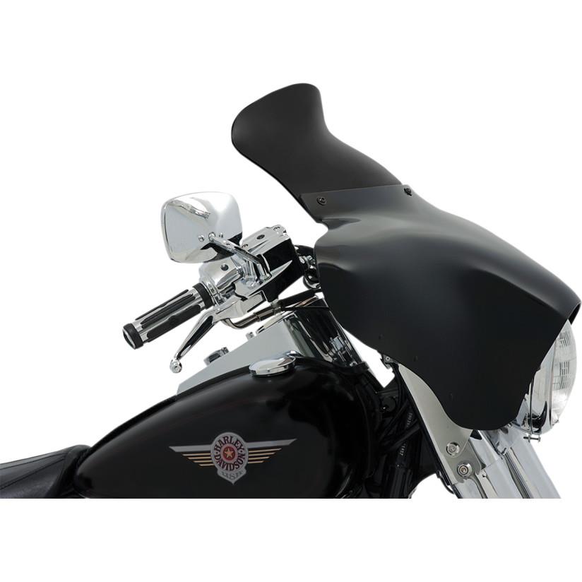 Spoiler Windshield for Memphis Shades Batwing Fairings - 5in. - Dark Black Smoke