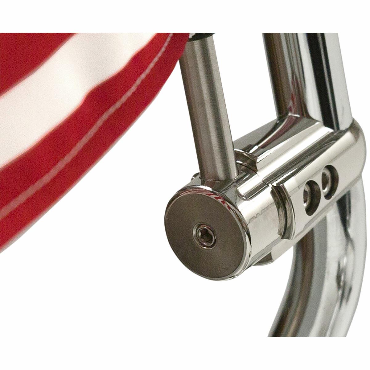 Flag Mount with USA Flag for .765in. Vertical Round Bar with Quick Release - 9in. Pole