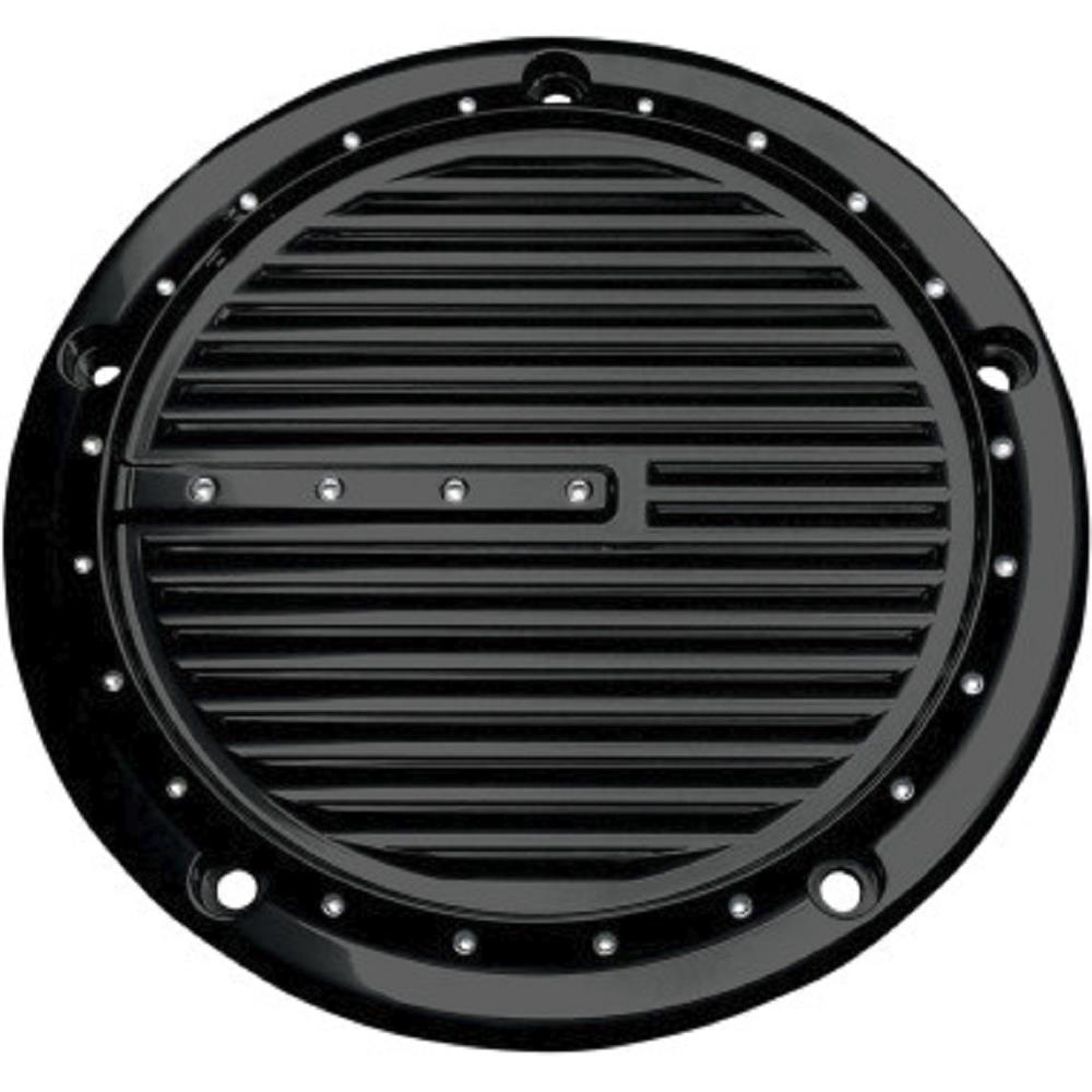 Derby Cover - Dimpled - Gloss Black Powdercoat