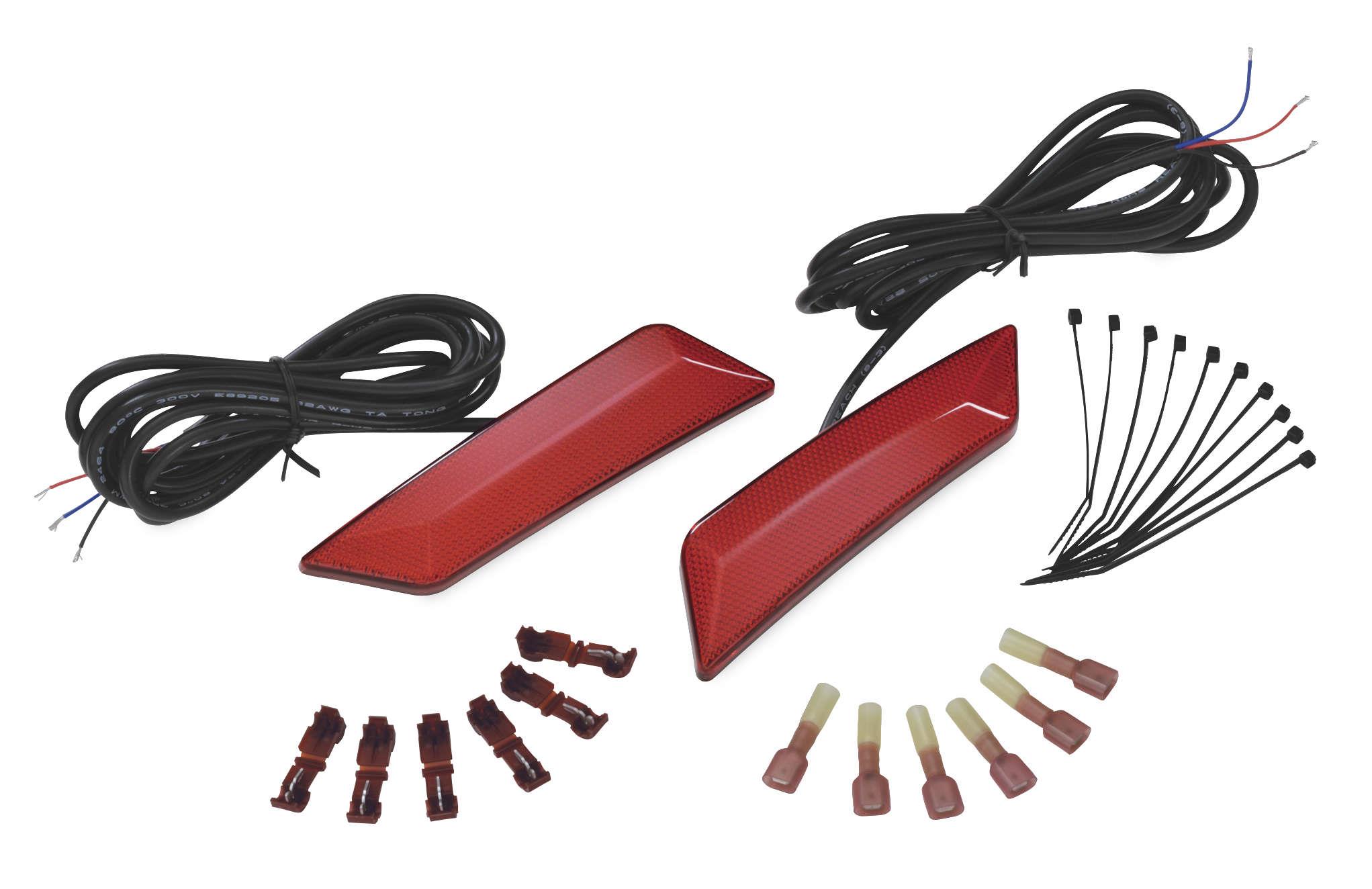 Front Fender LED Reflector Kit - Rear - 24 SMD LEDS - Red