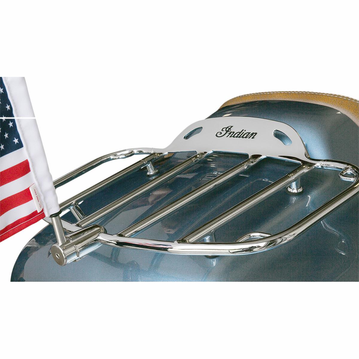 Flag Mount with USA Flag for .51in. Horizontal Round Bar - 9in. Pole, 6in. x9in. Flag