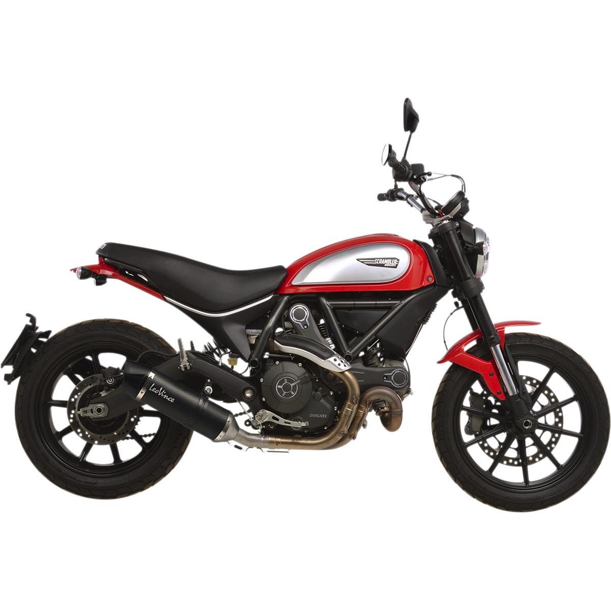 LV One Slip-On - Stainless Carbon Muffler - Carbon Fiber End Cap