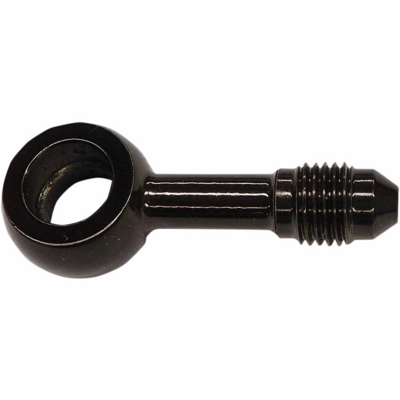 10mm Banjo X AN-3 Brake Line Fitting - 180 Deg. - Black