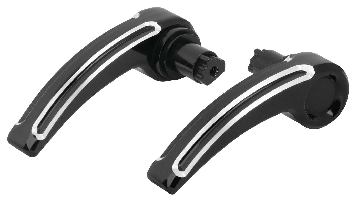 Saddlebag Latch Levers - Beveled - Black
