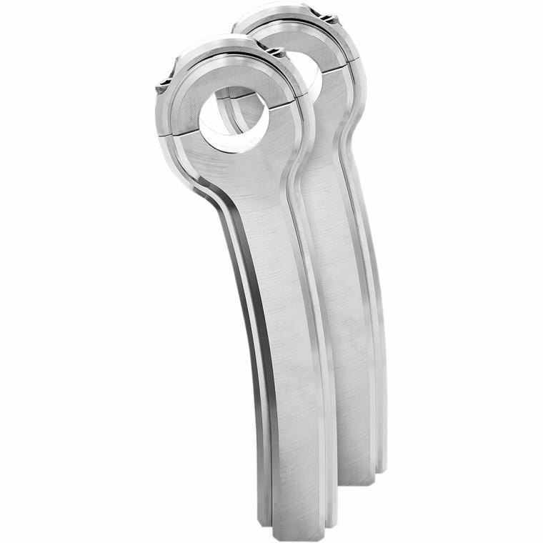 Patriot Series Agle Risers - 4in./Angled Back 1in. - Black