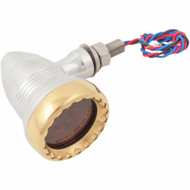 Neo-Fusion LED Marker Light - Polished w/ Brass Ring