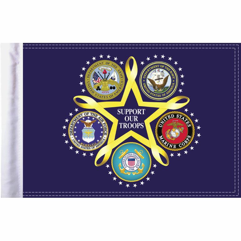 10in. x 15in. Flag - Support Our Troops