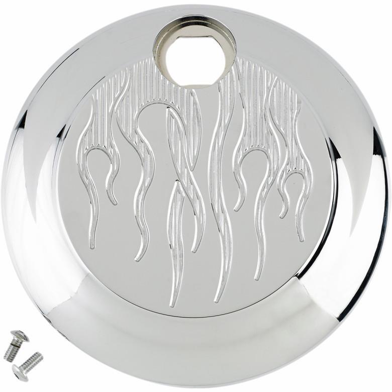 Flame Fuel Door - Chrome