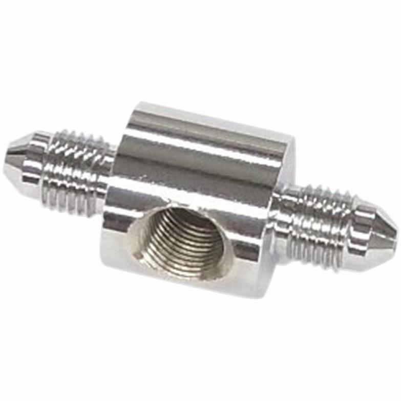 AN-3 Rear Switch Block Brake Line Fitting - Chrome