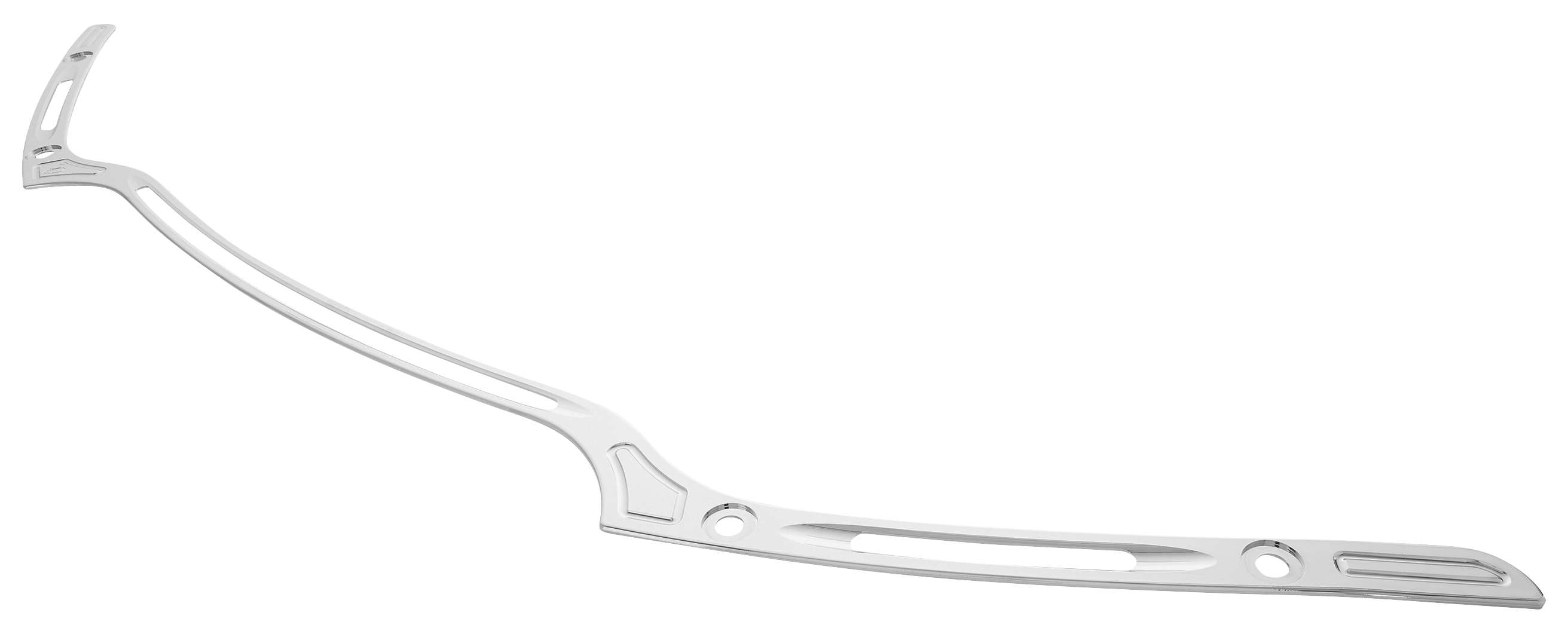 Deep Cut Billet Windshield Trim - Chrome