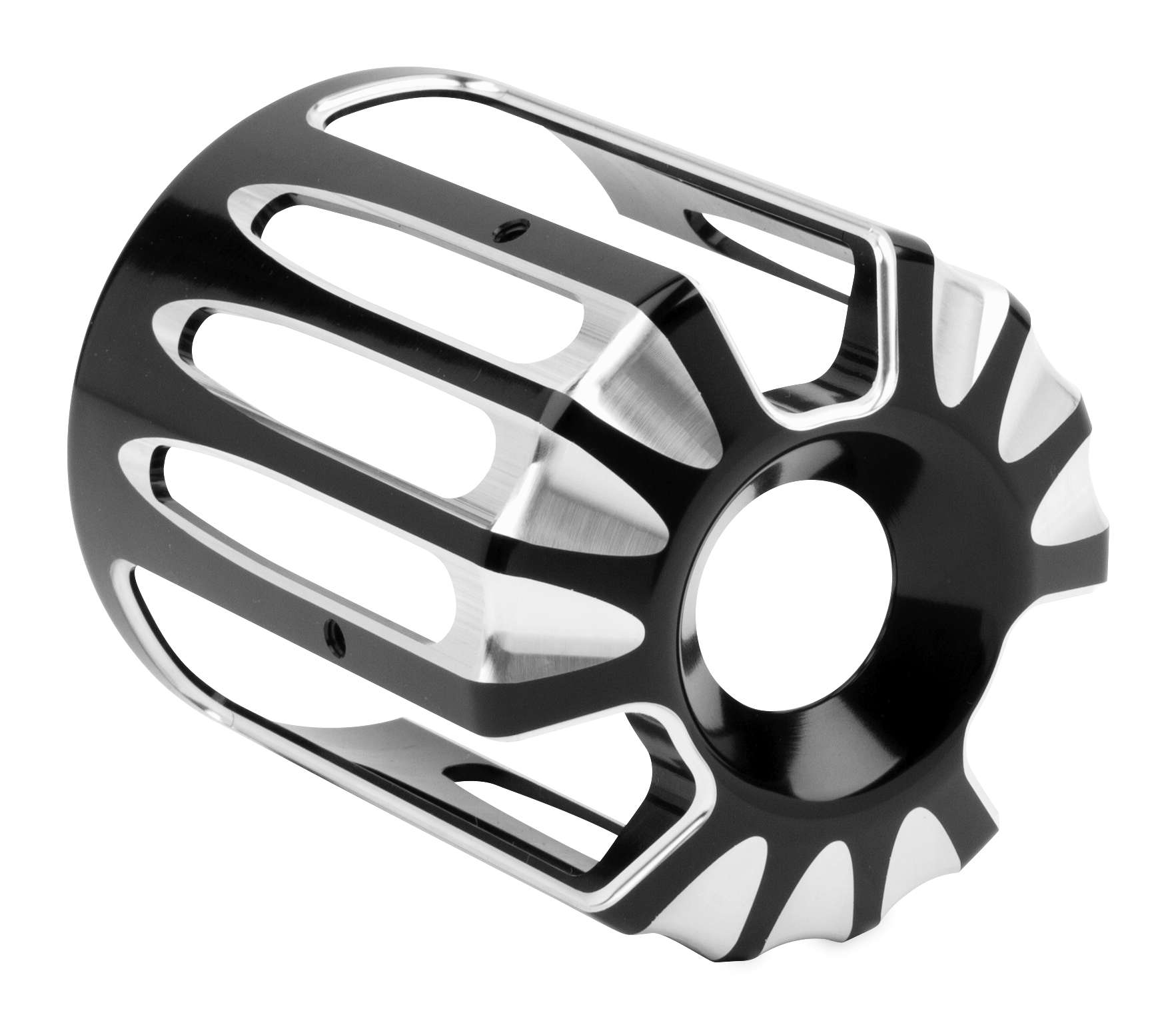 Deep Cut Oil Filter Cover - Black