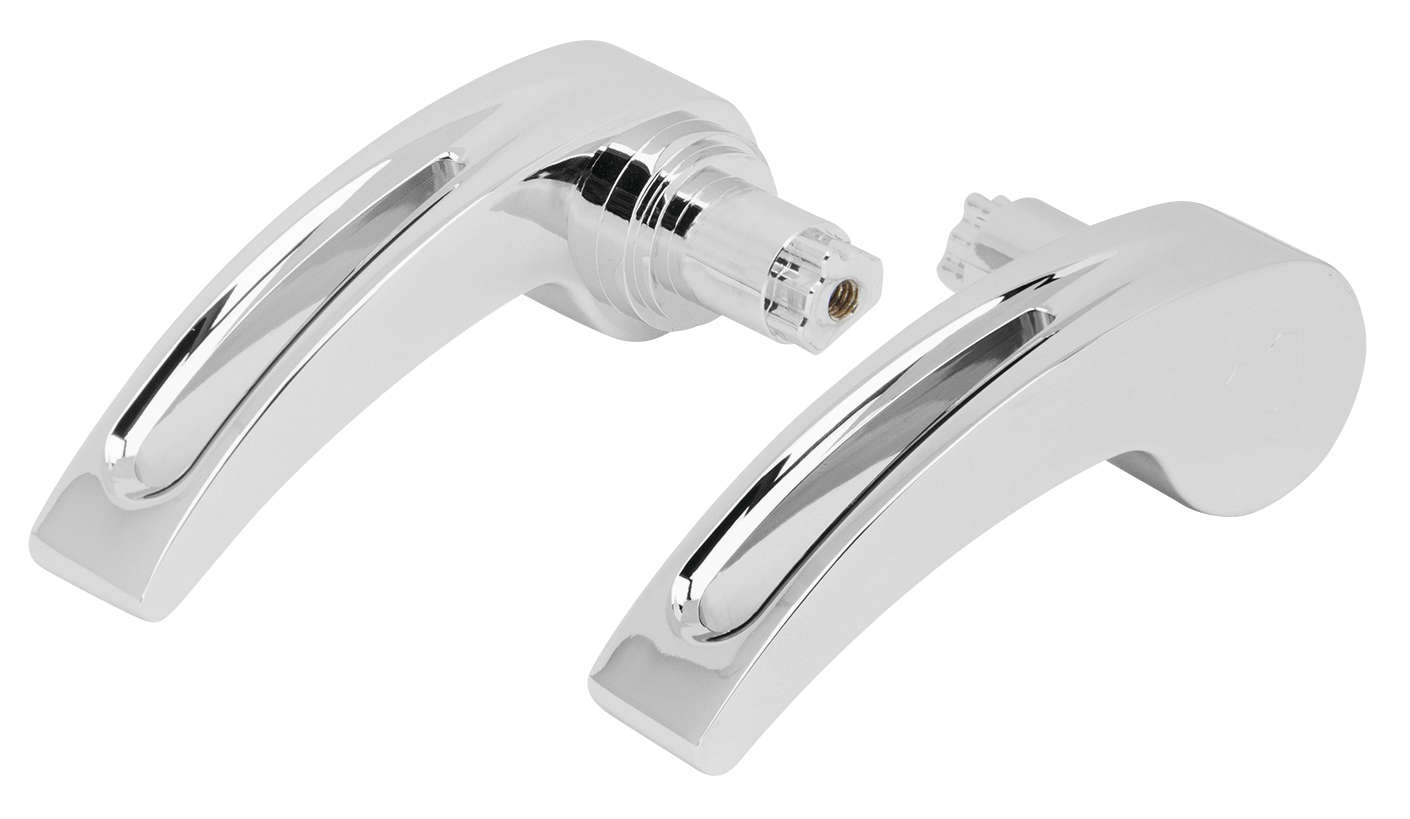 Saddlebag Latch Levers - Deep Cut - Chrome