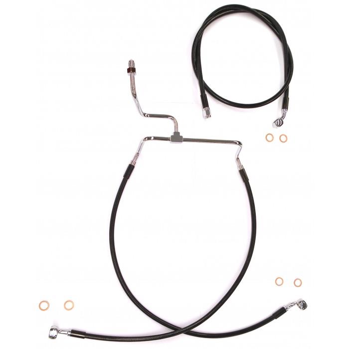 Black Coated XR Stainless Front Brakeline Kit