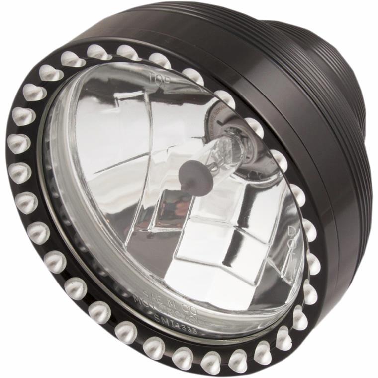 5-3/4in. Neo-Fushion Headlight Assembly - Machine Black w/ Machine Black Ring