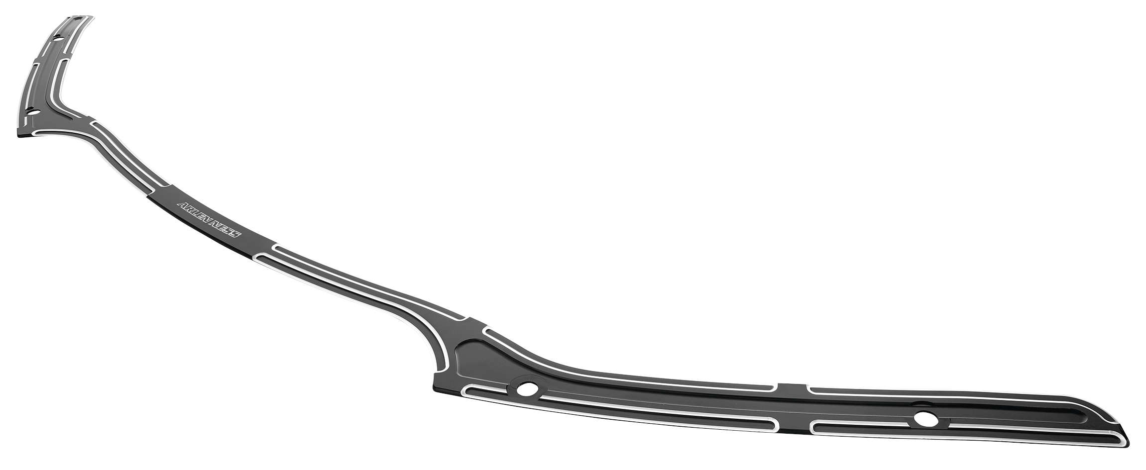 Beveled Billet Windshield Trim - Black