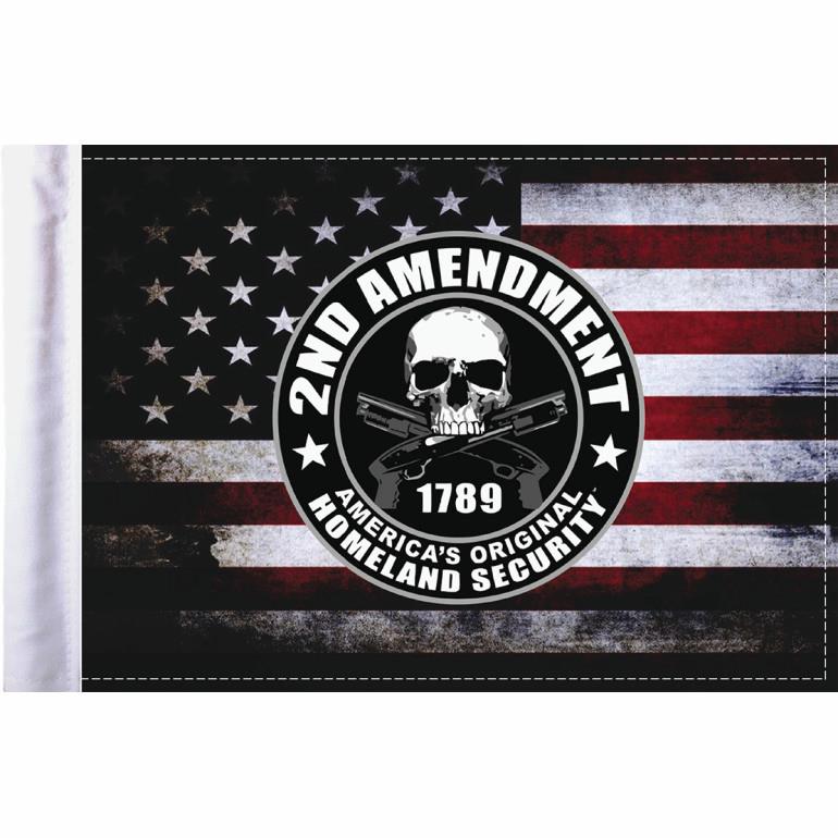 6in. x 9in. Flag - Second Admendment Homeland Security