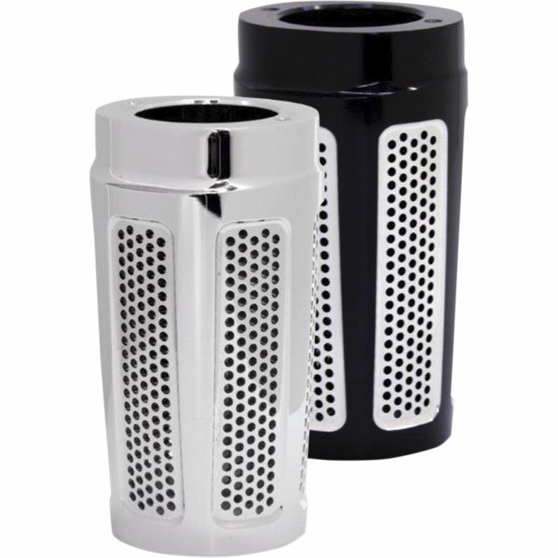Yafterburner Fork Slide Covers - Chrome