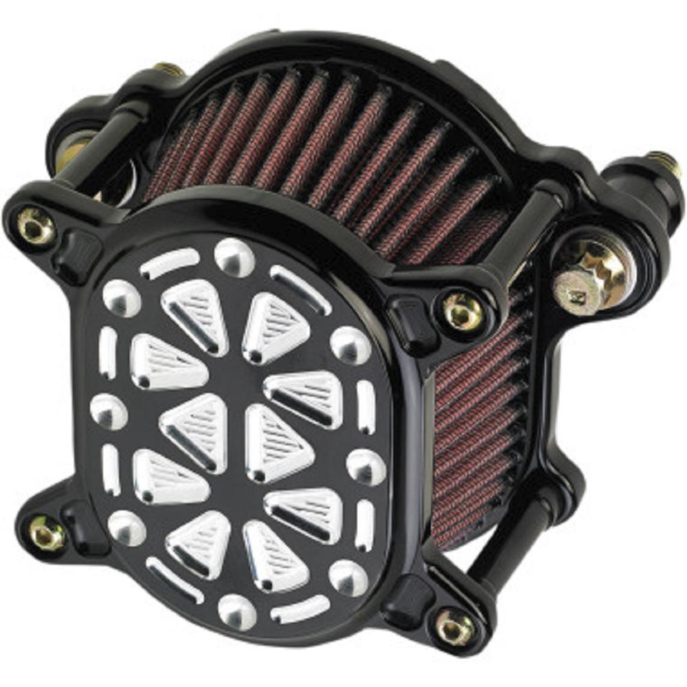 Omega Air Cleaner Assembly - Tech - Black Anodized/Silver Accents