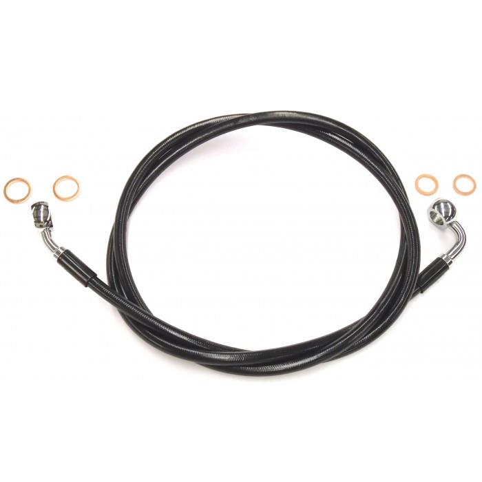 Black Coated XR Stainless Front Brakeline Kit - 40in. Total Length