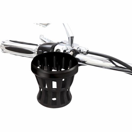 Drink Holder with 1 1/4in. Handlebar Mount - Black