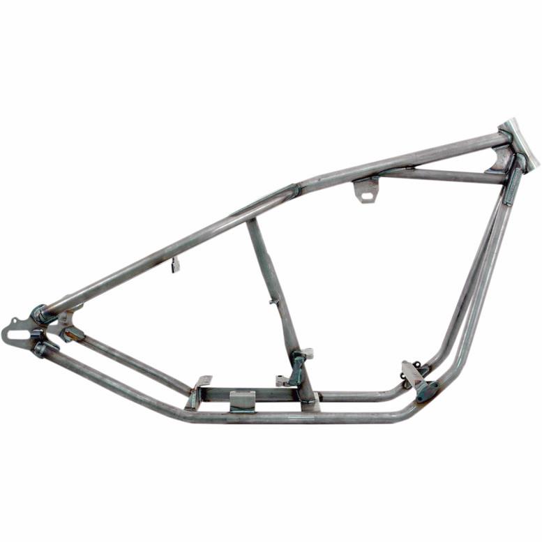 Rigid Straight Backbone Style Frame for Big Twin - 30deg. - 0in. Stretch