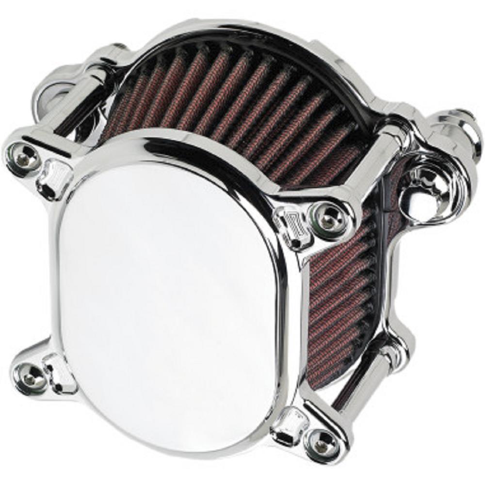 Omega Air Cleaner Assembly - Smooth - Chrome