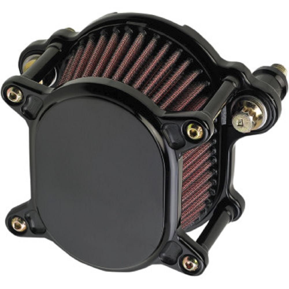 Omega Air Cleaner Assembly - Smooth - Black Anodized
