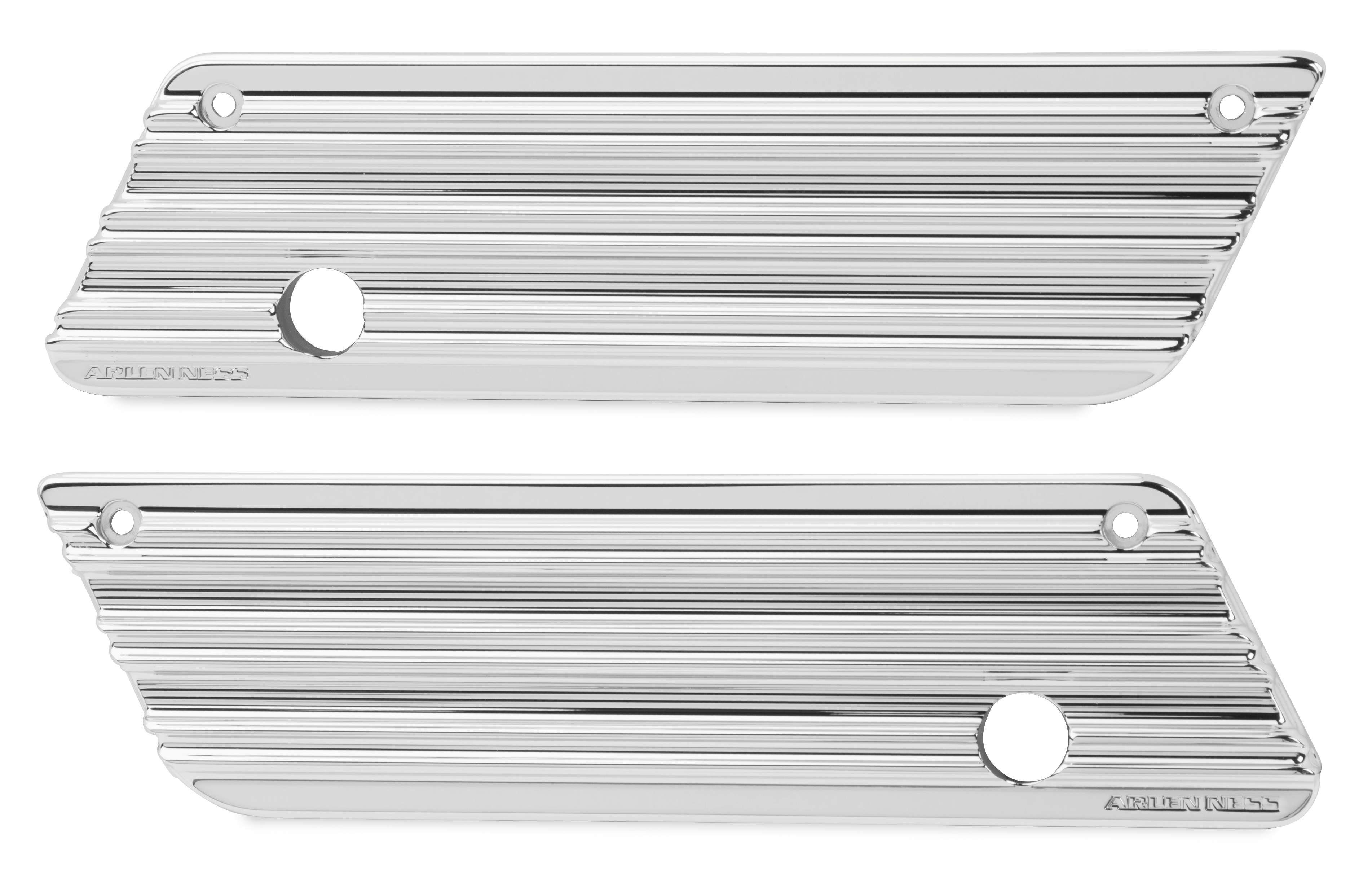Saddlebag Latch Covers - 10-Gauge - Chrome
