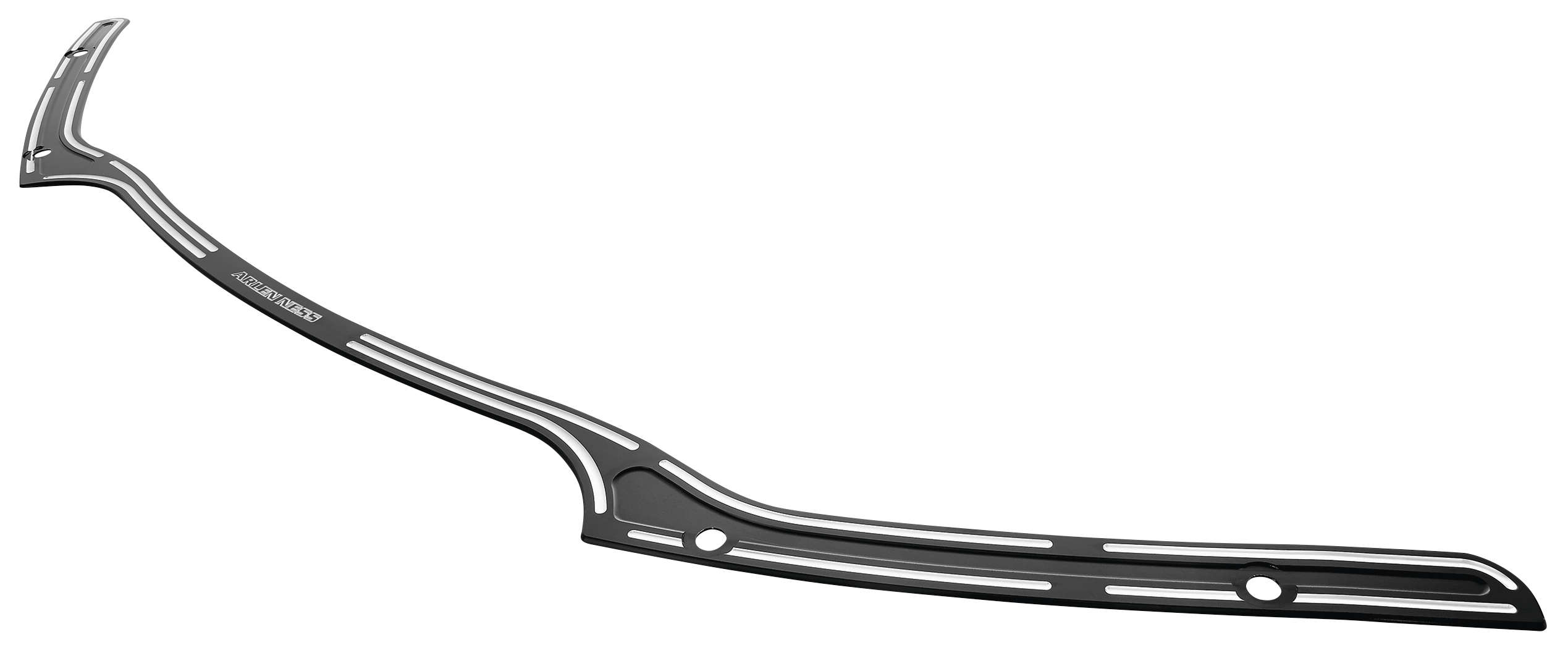 Slot Track Billet Windshield Trim - Chrome