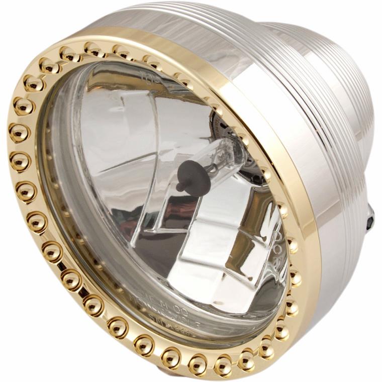 5-3/4in. Neo-Fushion Headlight Assembly - Polished w/ Copper Ring