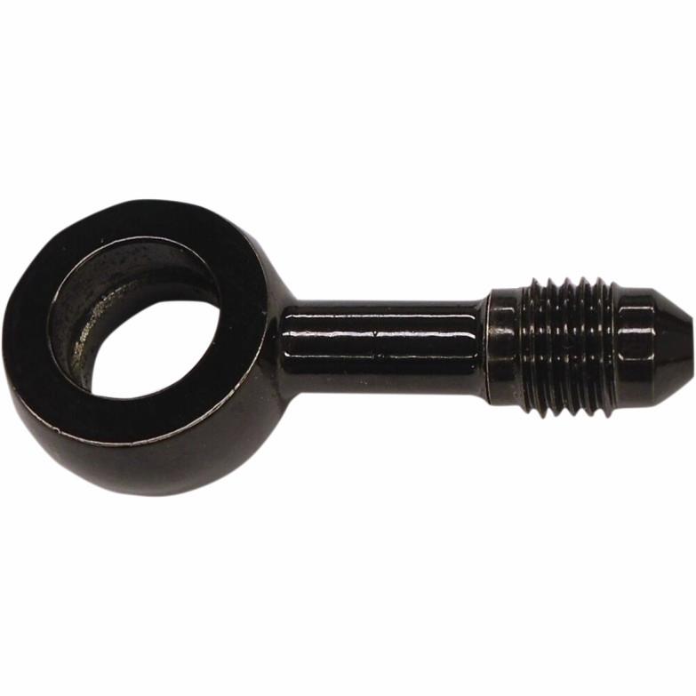 7/16in. Banjo X AN-3 Brake Line Fitting - 180 Deg. - Black