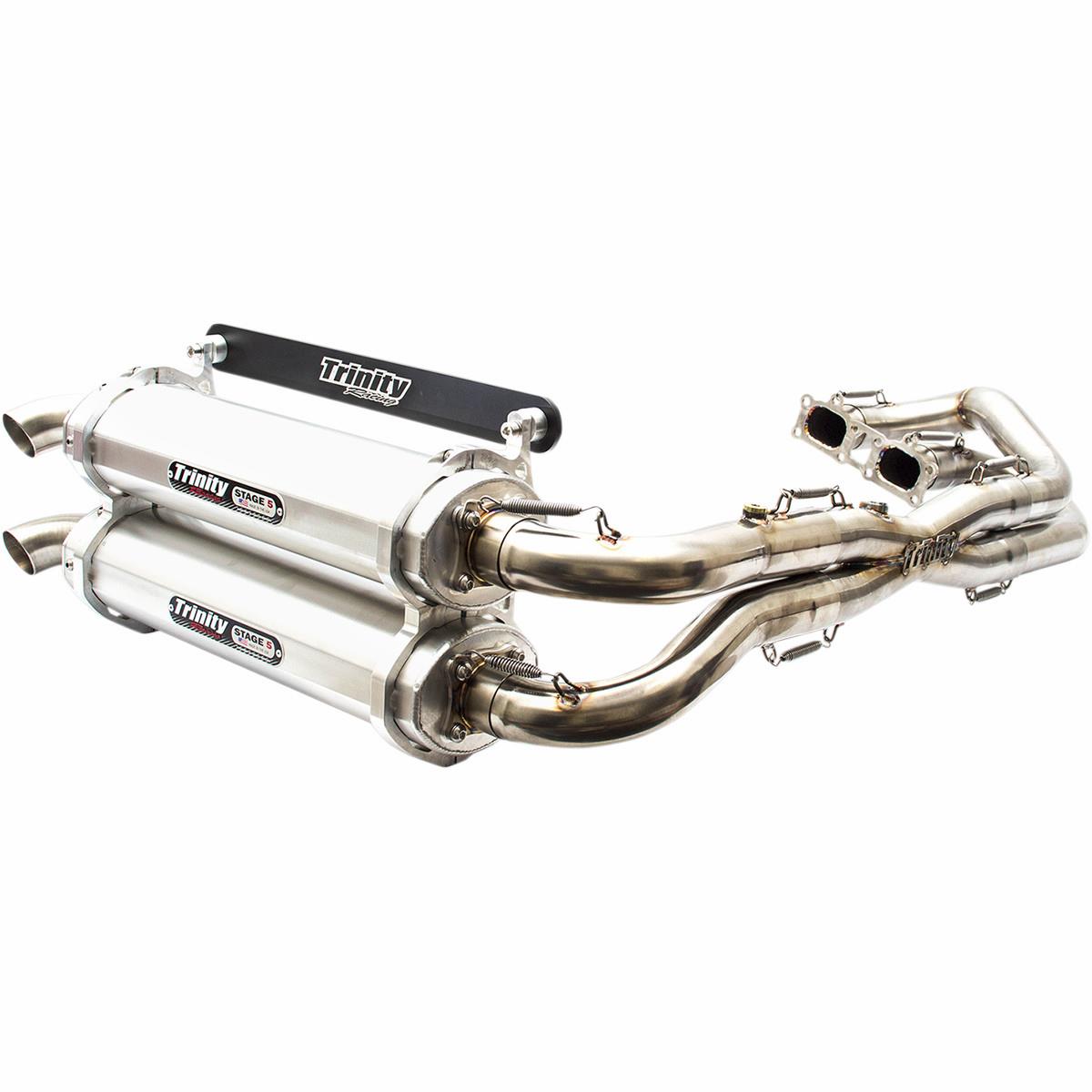 Stage 5 Dual Exhaust System - Brushed Muffler