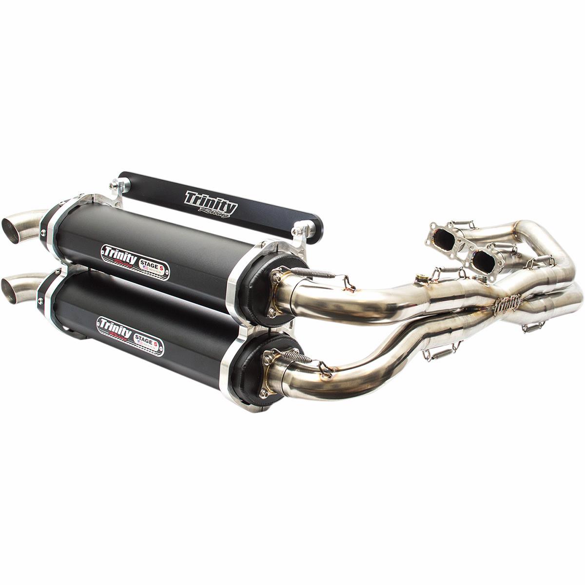 Stage 5 Dual Exhaust System - Black Muffler