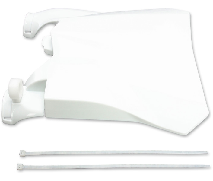 Front Number Plate - White