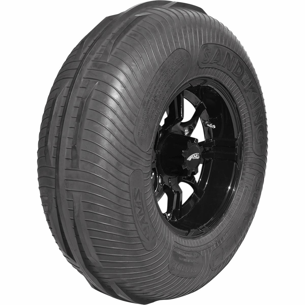 Sand King Tire/Wheel Kit - 14x8 - 4.5+3.5 Offset - 4/156 - Matte Black