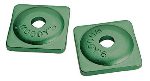 Square Digger Aluminum Support Plates - 5/16in. - Green (48pk.)