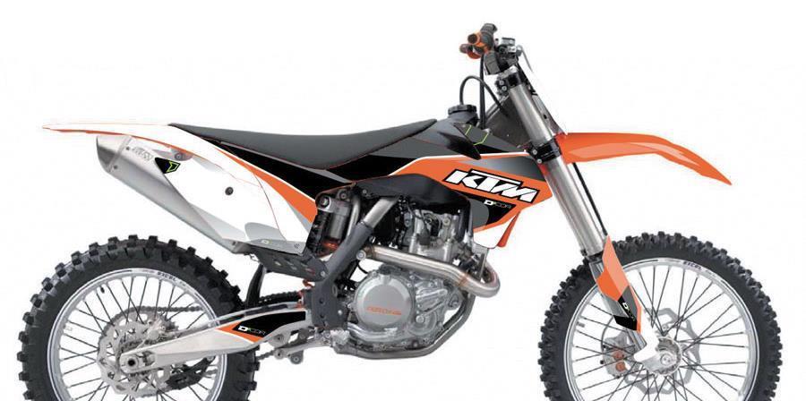 COR 9 KTM Race Complete Graphics Kit - White