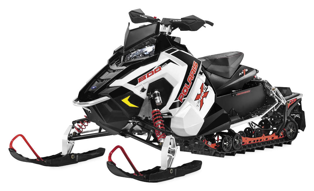 1:16 Scale Snowmobile - Polaris Switchback Snowmobile - White