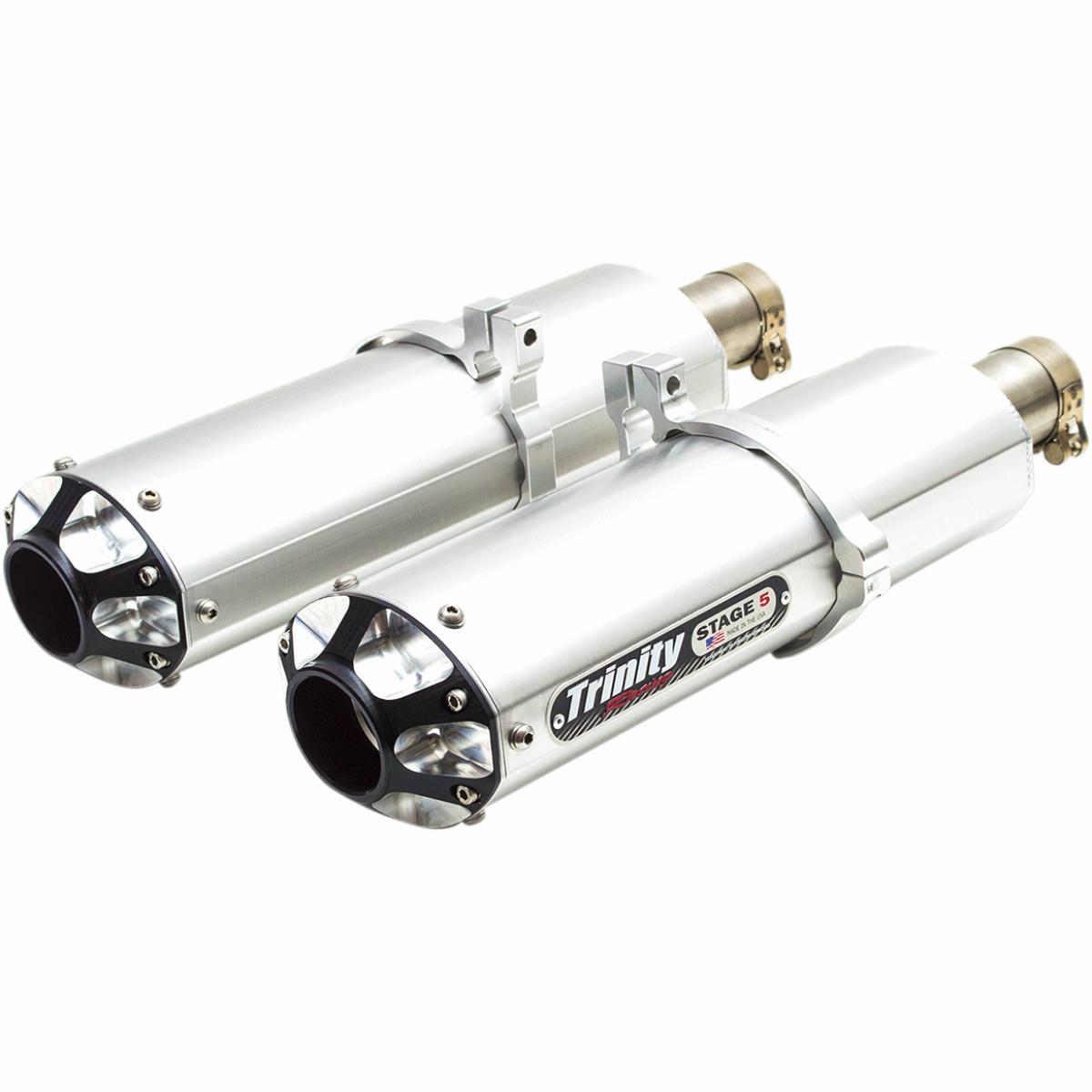 Stage 5 Dual Slip-Ons - Brushed Muffler