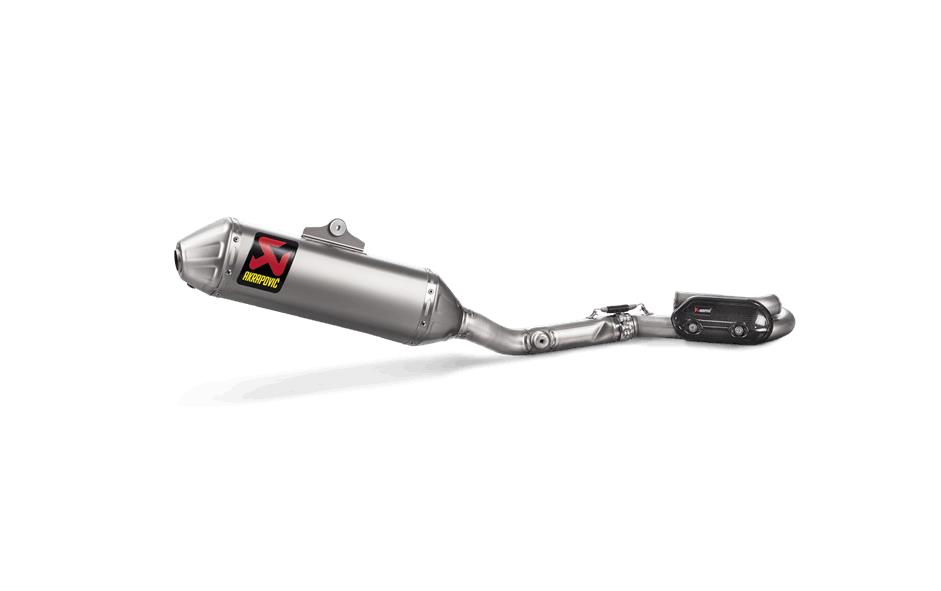Evolution Line Full System Exhaust - Titanium Muffler with Spark Arrester