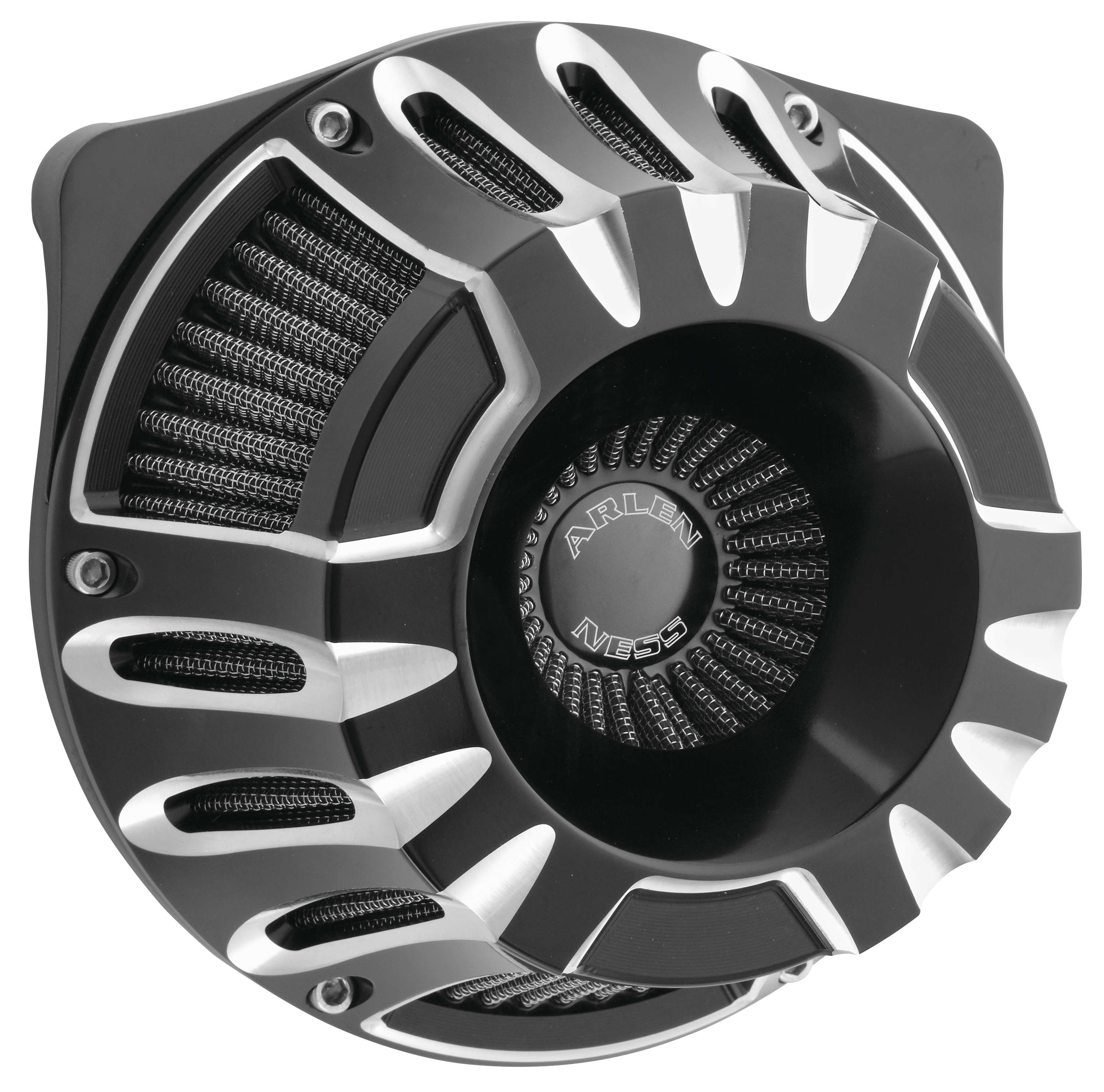 Inverted Series Air Cleaner Kit - Deep Cut - Black Anodized