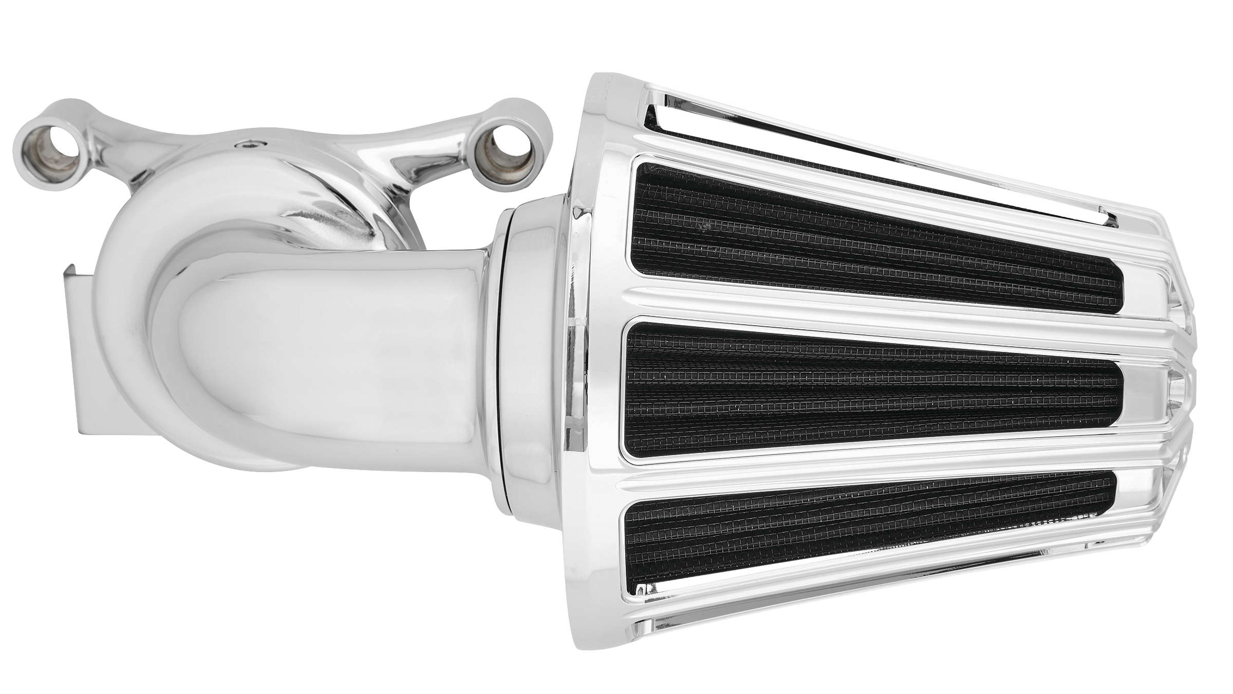 Monster Sucker Air Cleaner Kit with Cover - 10-Gauge - Chrome